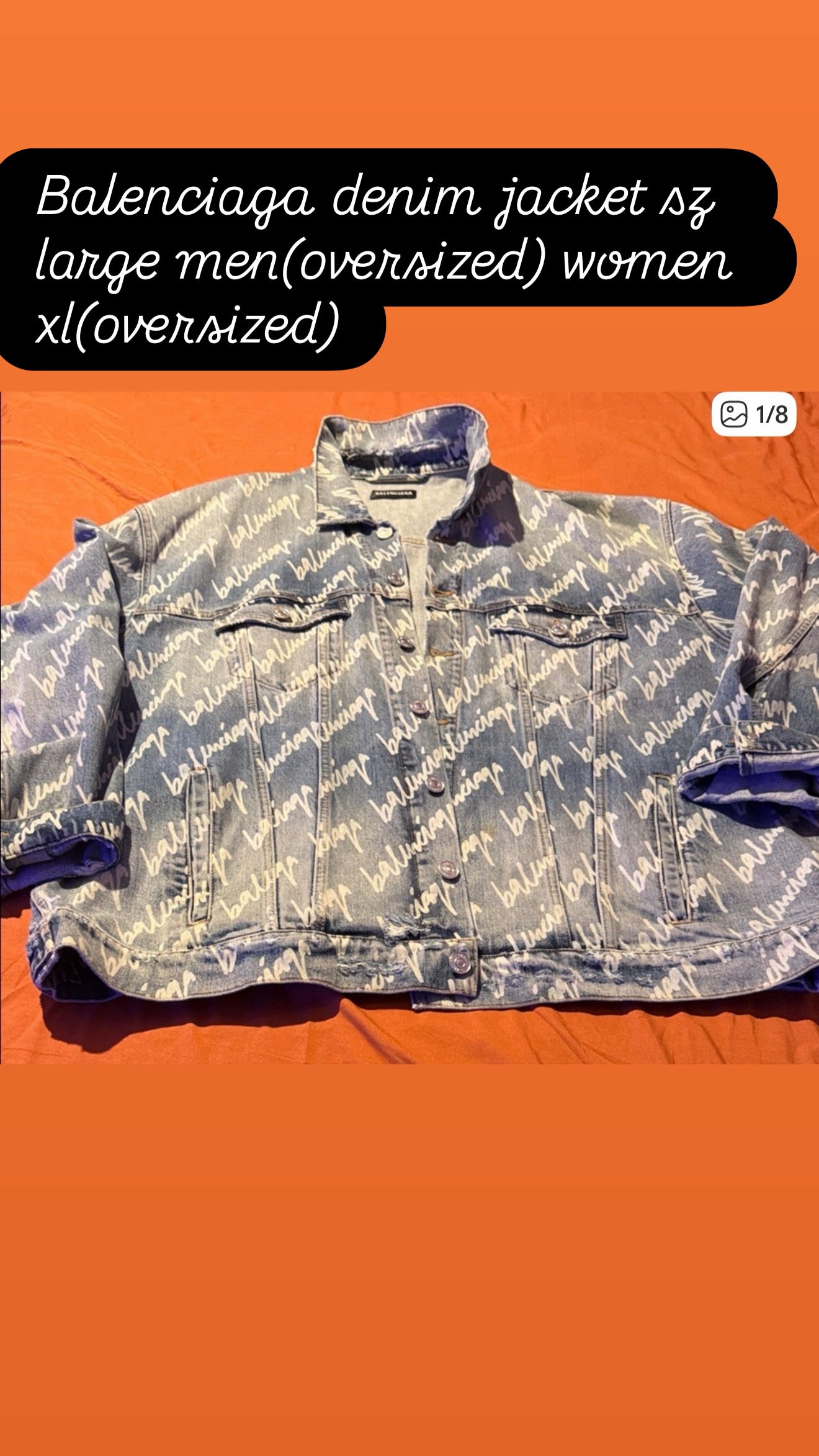 Balenciaga denim jacket(oversized)