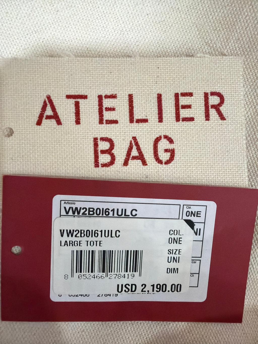 Valentino Garavani canvas tote bag