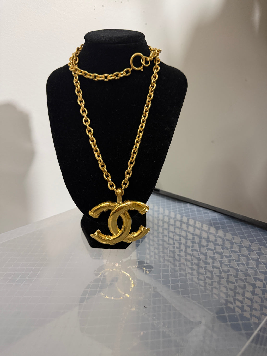 Chanel large pendant necklace