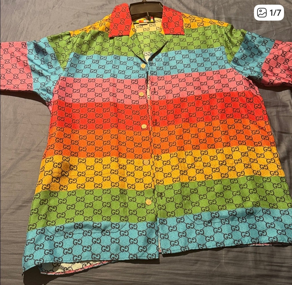 Gucci silk button shirt