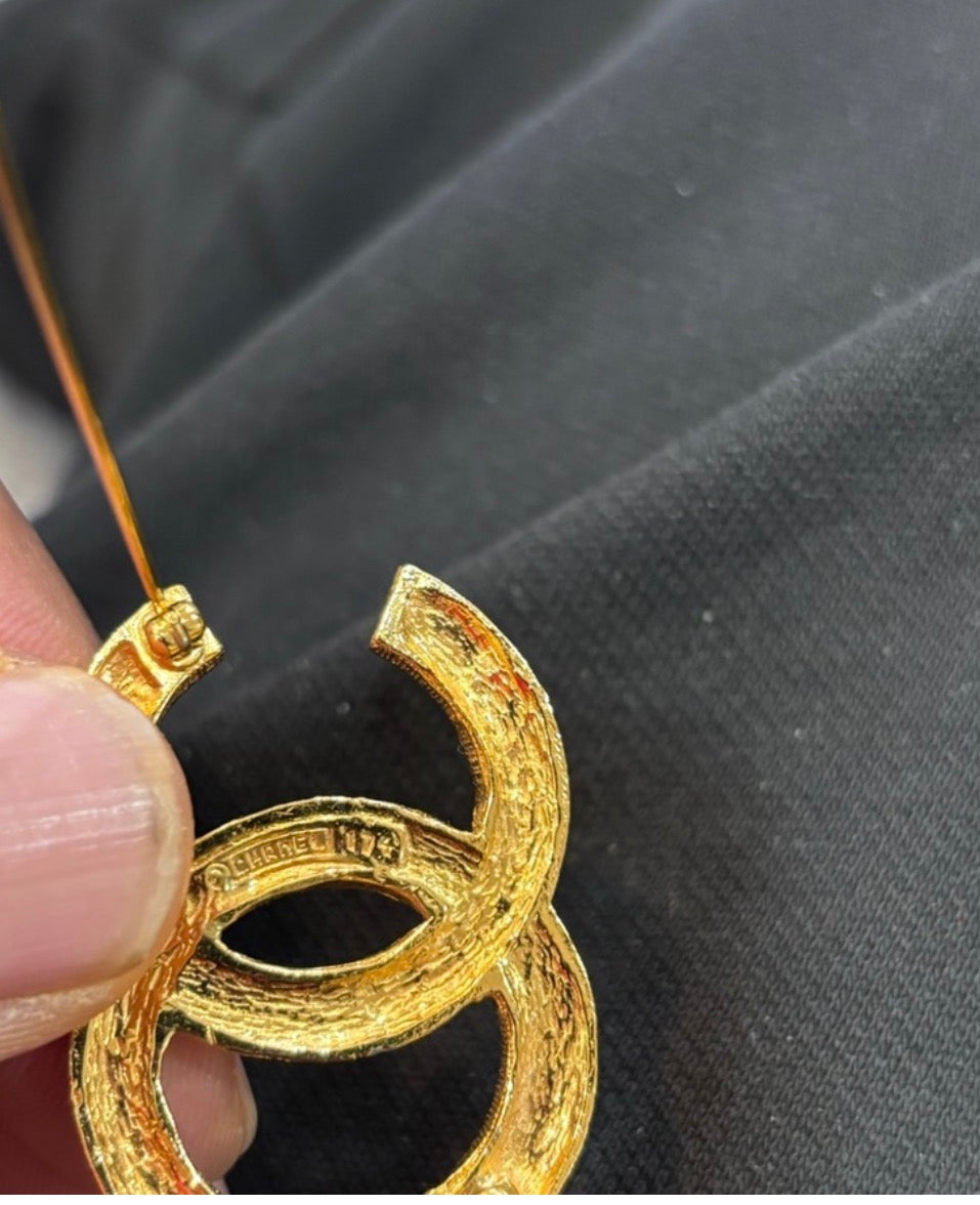 Chanel crystal brooch